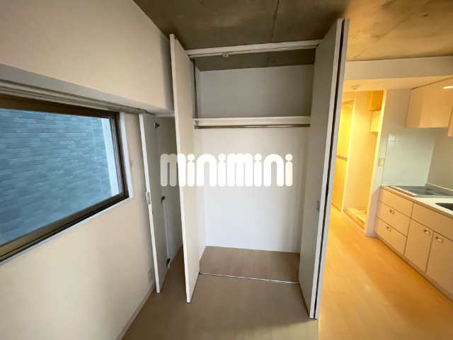 収納　シャワー付きのお手洗いです