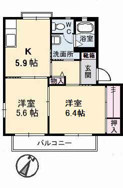 ディアスパルティール　B棟の間取り