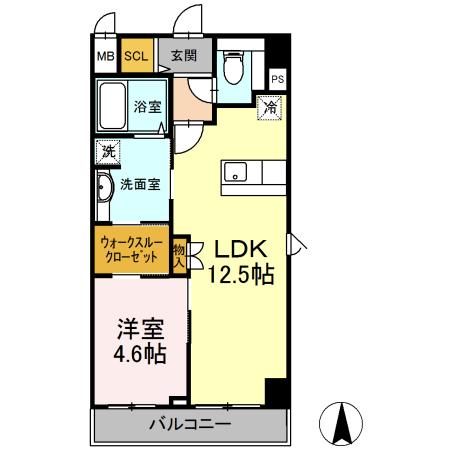 セレース川崎大師の間取り