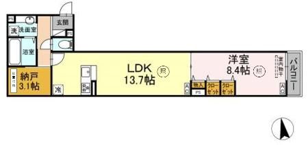 【グラナーデ東日暮里の間取り】