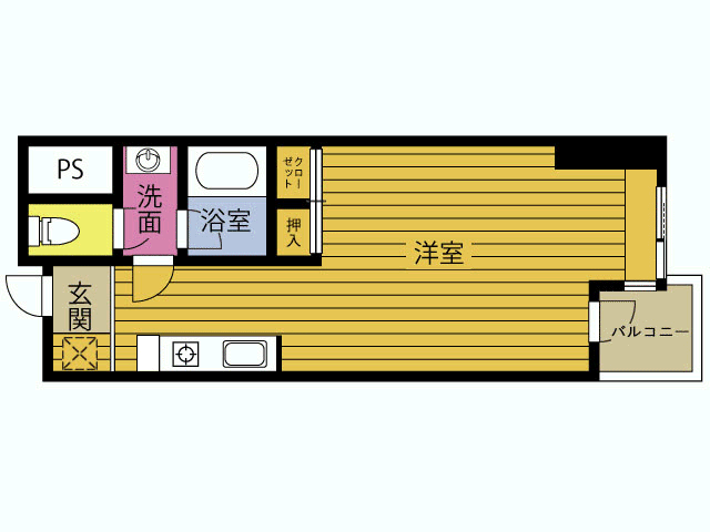 ピア大在の間取り