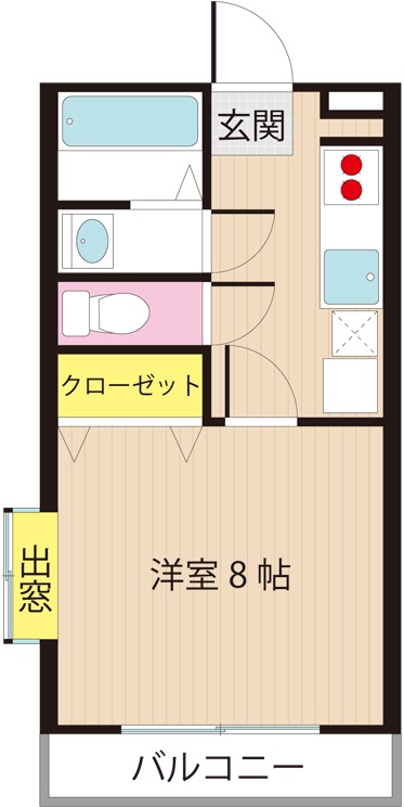 伊予郡砥部町高尾田のマンションの間取り