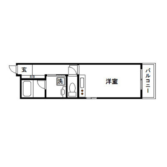 広島市中区大手町のマンションの間取り