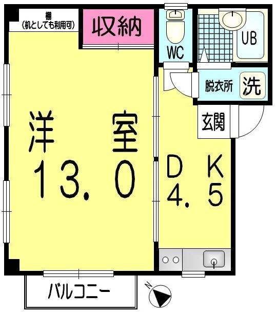 ポノポノ熊谷の間取り