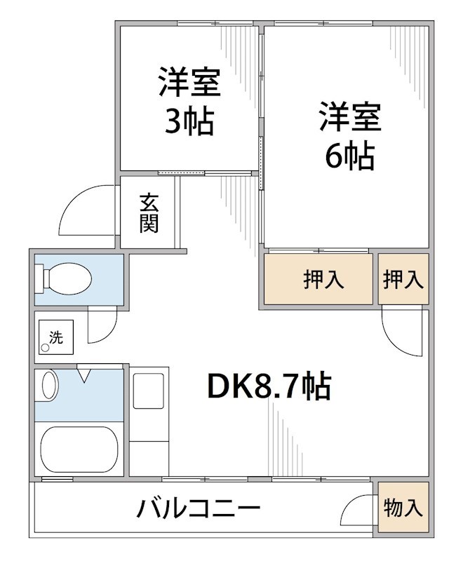 ハイツアキモトの間取り