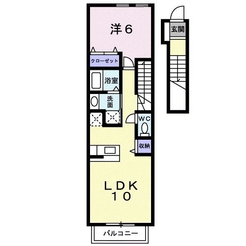 アンソレイユアオキIIＡの間取り