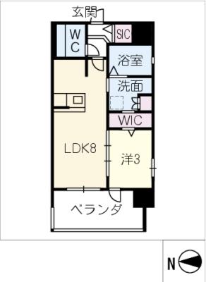 サンパーク上前津　IIの間取り