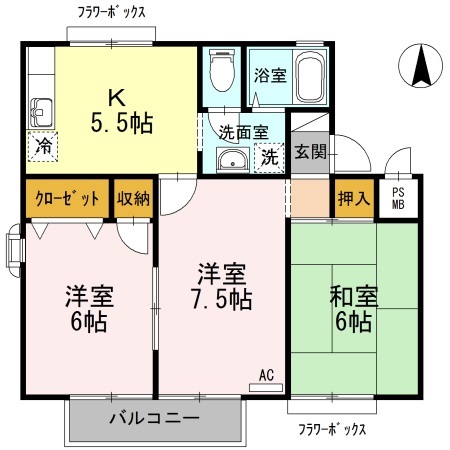 シャルム椿の間取り