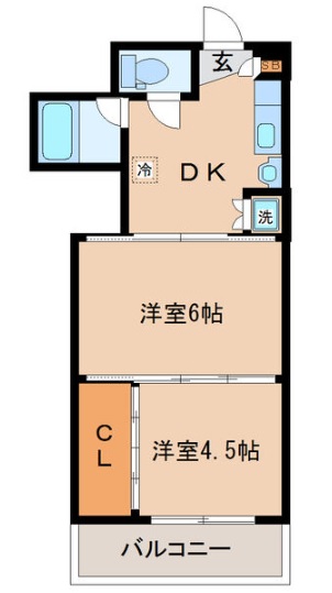 シャングリラ大和町の間取り