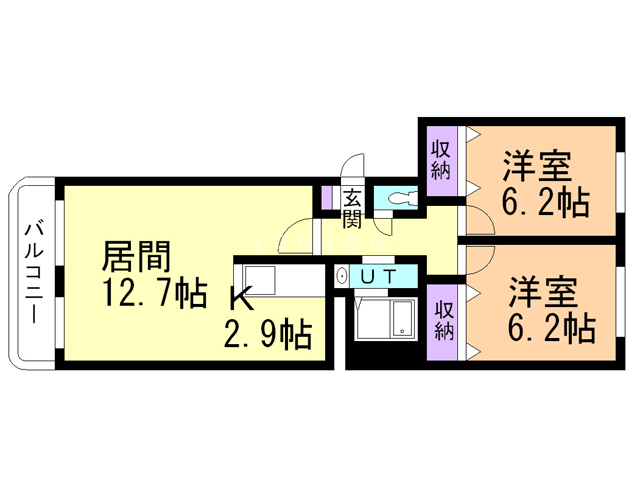 ジェルメ吉川町の間取り