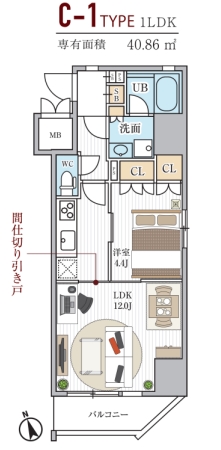 【シーズンフラッツ浅草の間取り】