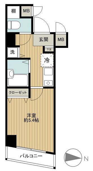 メインステージ白金高輪の間取り