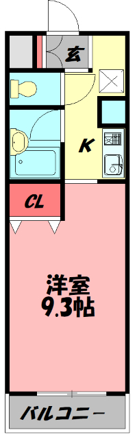 ギャレ　グラン（旧黒川太子橋マンション）の間取り