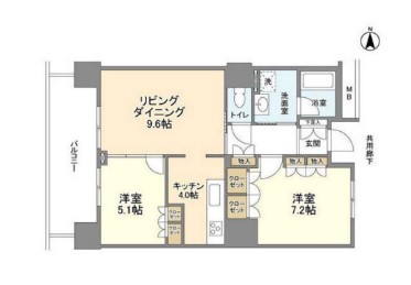 豊洲シエルタワーの間取り