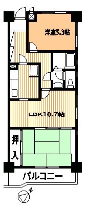 西鶴間ホームズの間取り