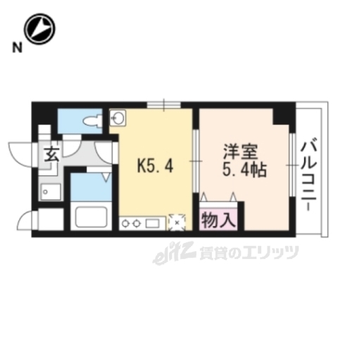 草津市西大路町のマンションの間取り