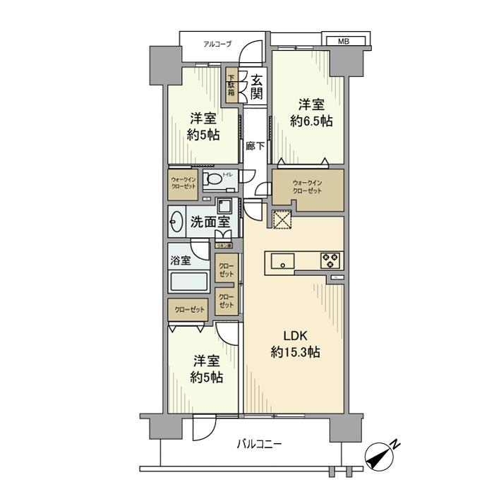 プラウド西葛西の間取り