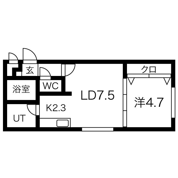 シャルム宮の沢の間取り