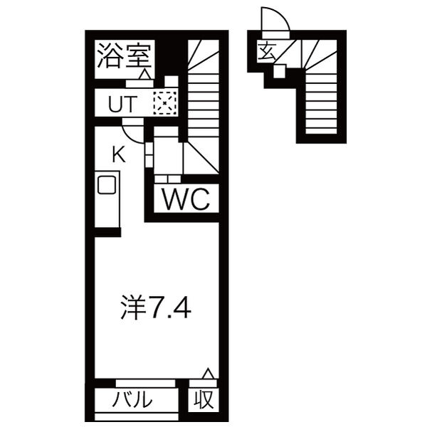 ウエノハイツ一本杉町の間取り