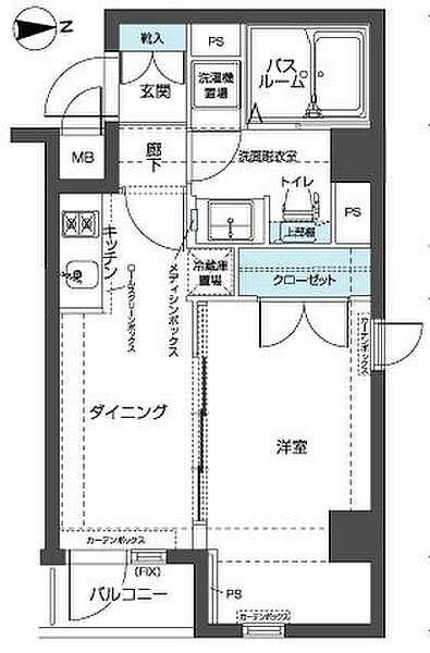 エルミタージュ東高円寺の間取り