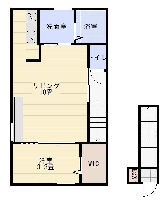 仮称日の出町新築アパートの間取り