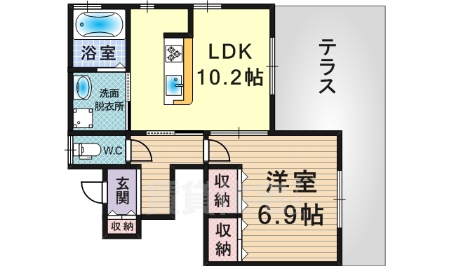 フィカーサ矢問　Ａ棟の間取り