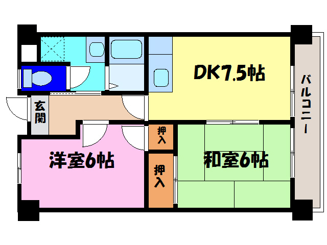 【ニシムラエコノム野洲の間取り】