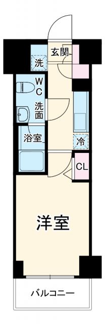 リヴシティ横濱石川町の間取り