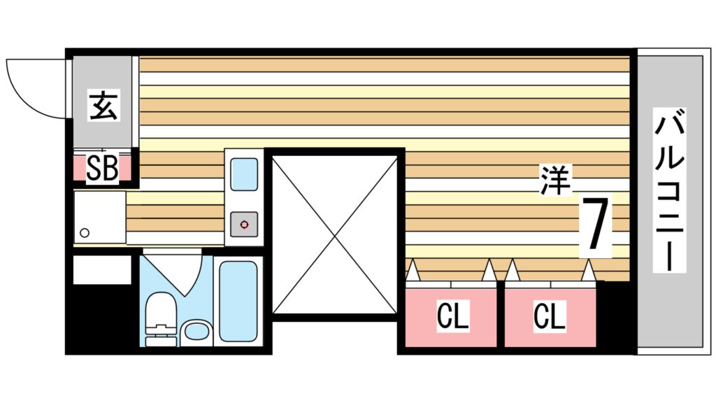 グローバルビレッジ御影の間取り