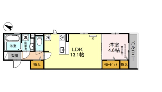 フェルミエ月見橋の間取り