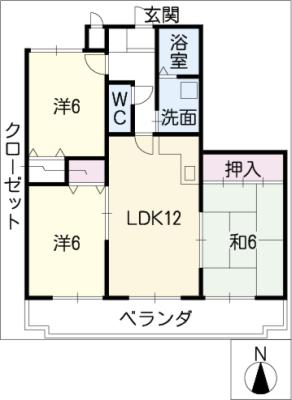 ハピネス八光の間取り