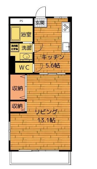 Ｋハイツ（中村）の間取り