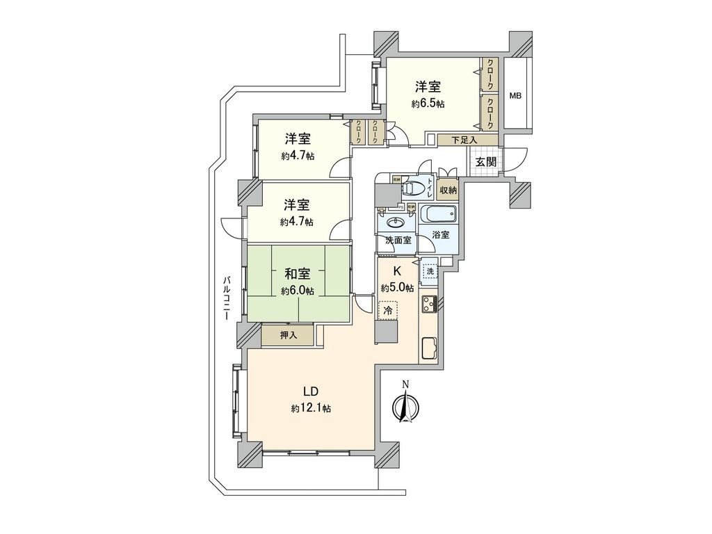 パークシティ新川崎Ｄ棟の間取り