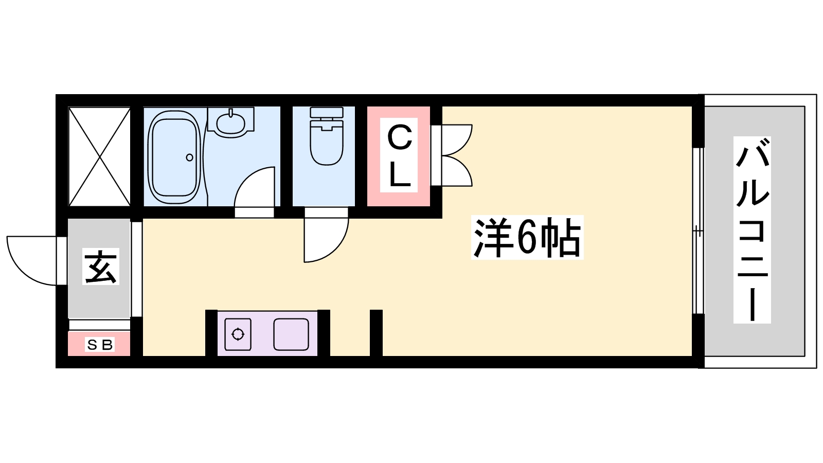 相生市本郷町のアパートの間取り