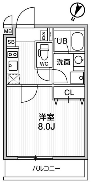 【オルタナ北品川の間取り】