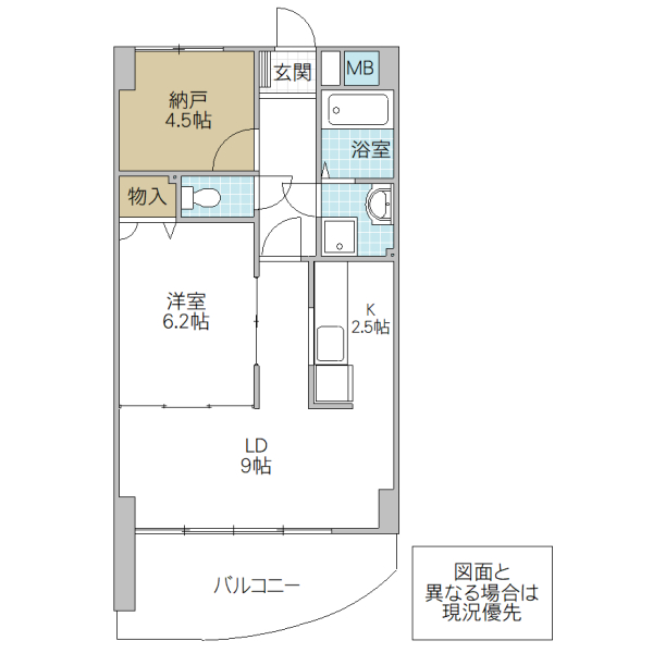 クライス フォルム MITOの間取り