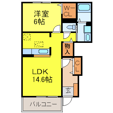 グランモデッサAの間取り