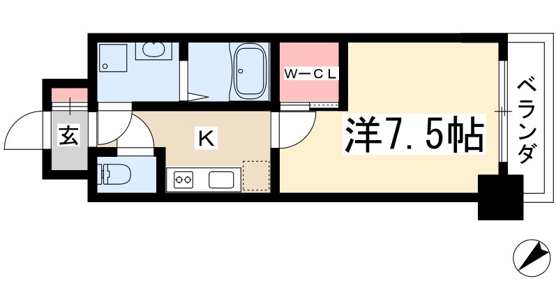 ハーモニーレジデンス名古屋今池の間取り