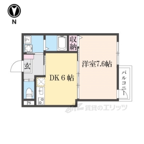 大津市打出浜のマンションの間取り