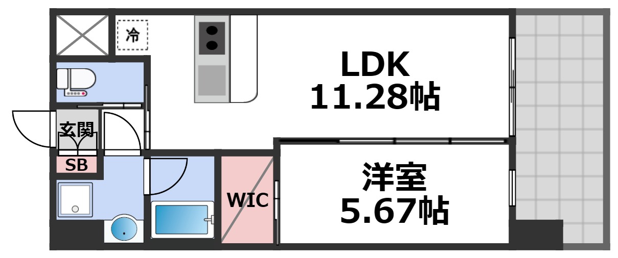 プレジオ森河内ASIANの間取り