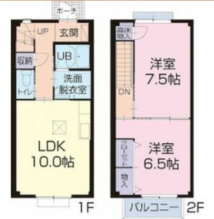 周智郡森町中川のアパートの間取り