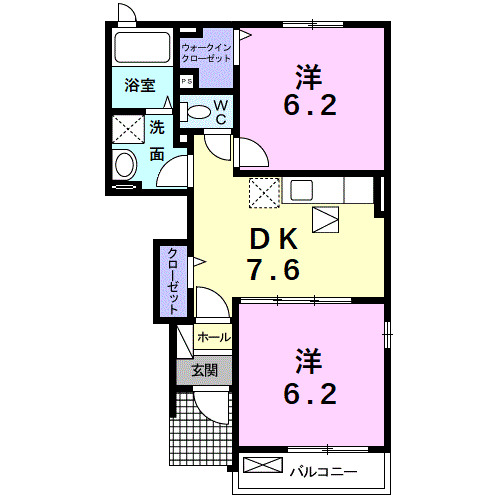 ブルーコスモの間取り