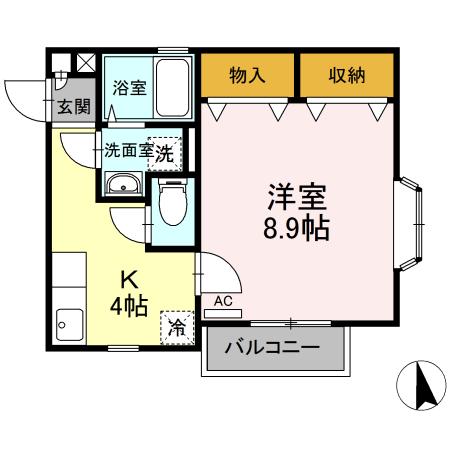 盛岡市境田町築23年の間取り