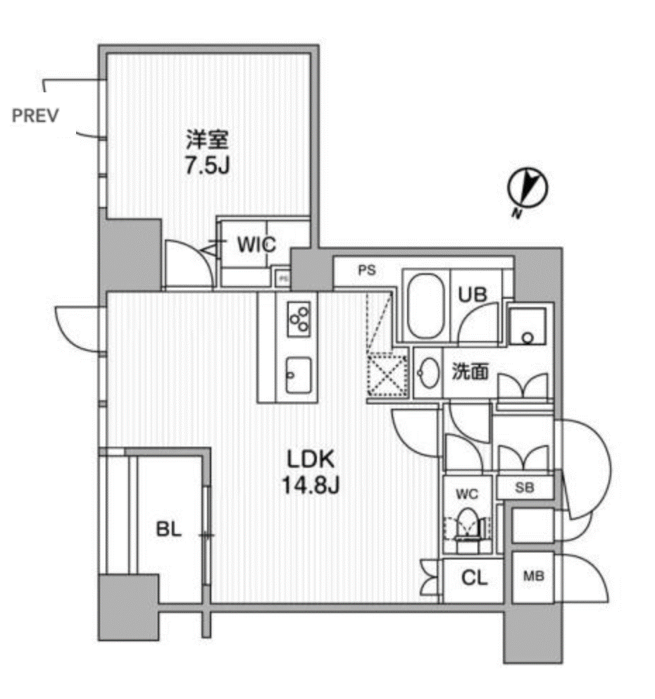 東神田テラスレジデンスの間取り