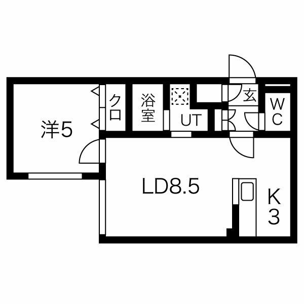 クラリス菊水ＩＩの間取り