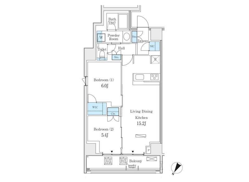 東京都中野区本町４（マンション）の賃貸物件の間取り