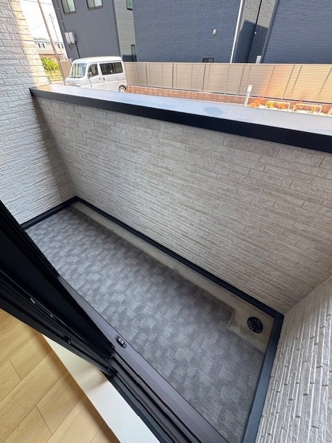 バルコニー　南東向きです。