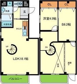 アルユータ六甲道の間取り