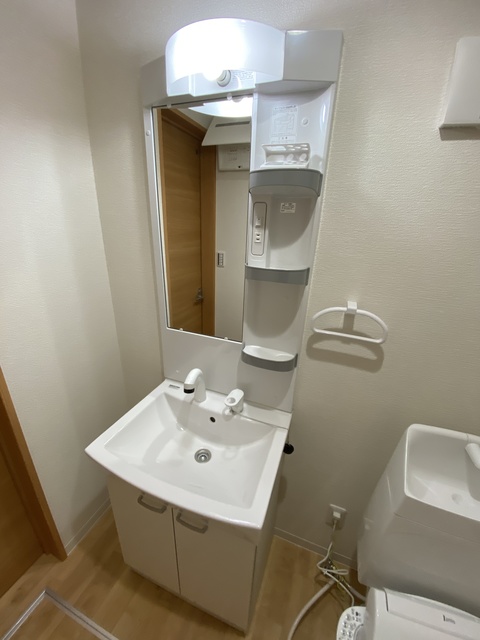 洗面設備　忙しい朝に嬉しい設備。