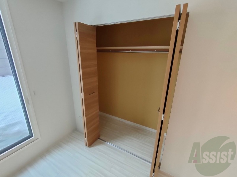 収納　洋室にはクローゼットがあるのですっきり片付きそうです。